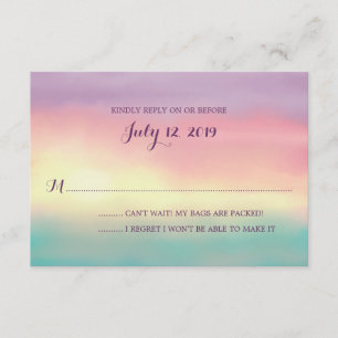 Sunset Romance   RSVP de boda