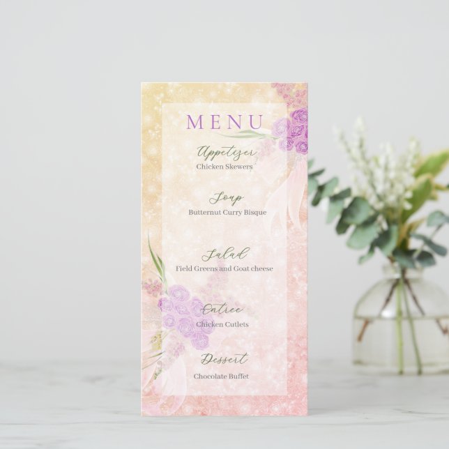 Sunset Rose blush sheer bow Bouquet (Anverso de pie)