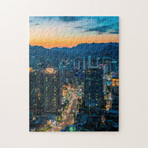 Sunset Scene Puzzles City Art Hard Jigsaw Puzzle