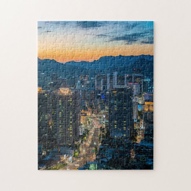 Sunset Scene Puzzles City Art Hard Jigsaw Puzzle (Vertical)