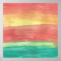 Sunset Shores Resumen Arte