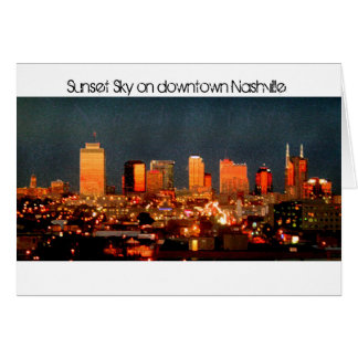 Sunset Sky en el centro de Nashville