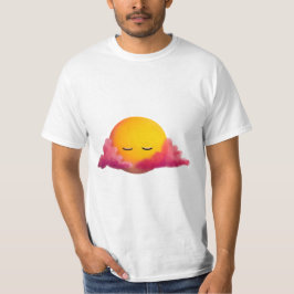 Sunset somnoliento - Camiseta estética de nube ros