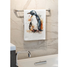 Sunset Tones Watercolor Pingüino