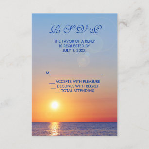 Sunset Wedding RSVP