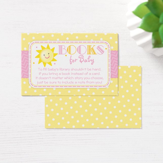 Sunshine Bring of the Book Request Baby Girl Showe (Escritorio)