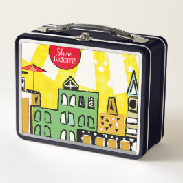 SUNSHINE EN LA CASILLA METALIZADO DE COMIDA DE LA 