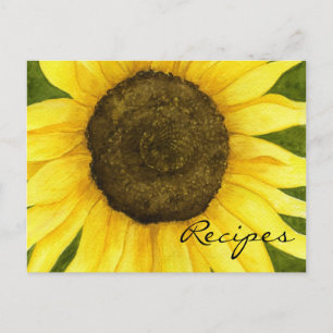 Sunshine En Una Tarjeta De Receta De Palo