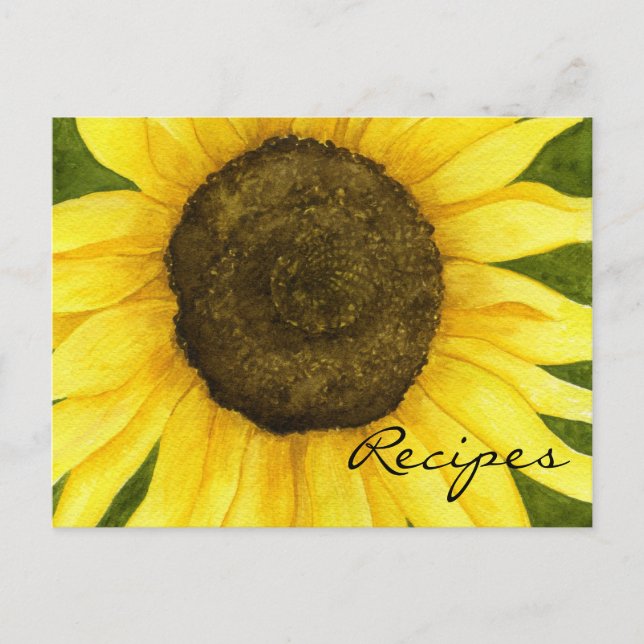 Sunshine En Una Tarjeta De Receta De Palo (Anverso)