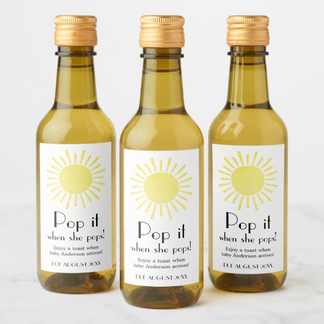 Sunshine pop it cuando ella logra el Wine Lab (Botellas)