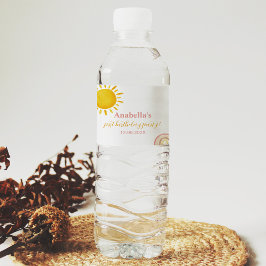 Sunshine Rainbow Water Bottle Etiqueta Fiesta de c