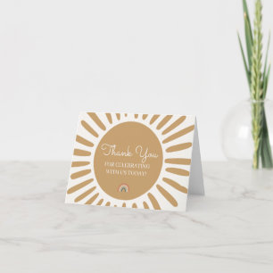 Sunshine tarjetas de agradecimiento para la ducha