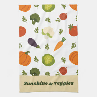 Sunshine & Veggies Cute Kitchen Toalla