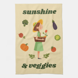 Sunshine & Veggies Niños Cocina Toalla
