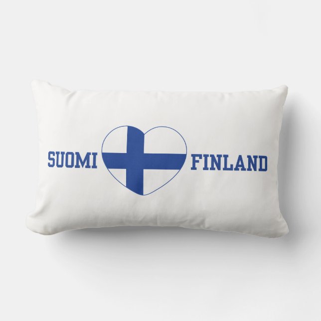 SUOMI FINLAND personalizado tirando almohada (Anverso)