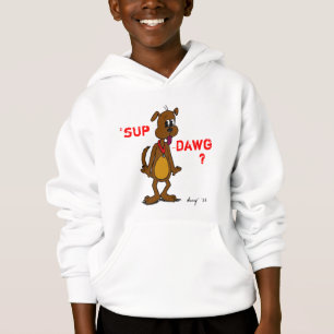 "¿SUP DAWG? Doggy Kids Hooed Sweatshirt