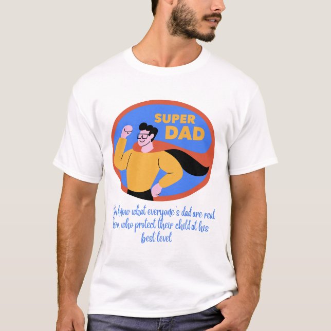 Super Dad 2025 - Camiseta del Día del Padre Retro  (Anverso)