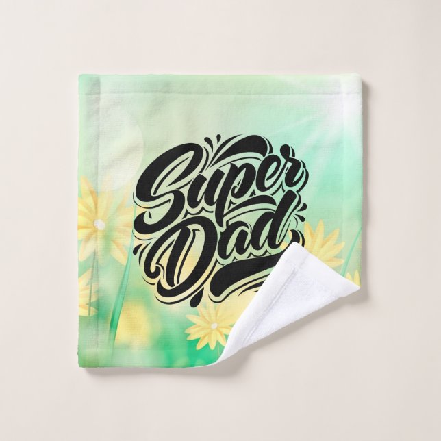 Super Dad Hero Typography Design-67888 (Toallita)