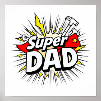 Super Dad Poster - Audaz arte mural para tu cotidi