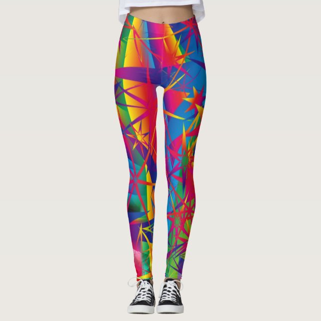 Súper Estrella Leggings - Brillantes colores audac (Anverso)