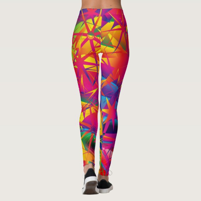Súper Estrella Leggings - Brillantes colores audac (Reverso)