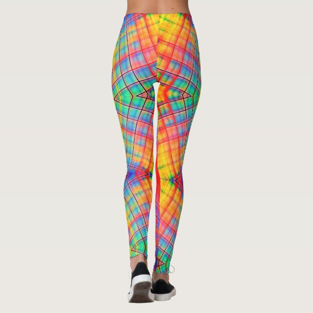 Super Funky Abstract Rainbow Leggings (Reverso)