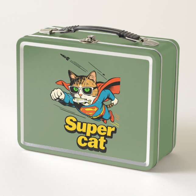 Super Gato Vuela con Pescado  (Anverso)