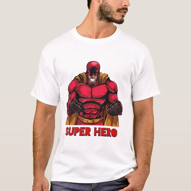 Super héroe de camiseta (Anverso)