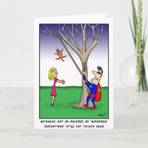 Super héroe ordinario - tarjeta del día de padre