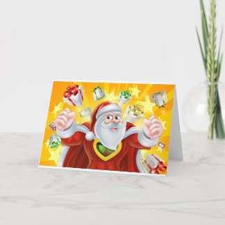Super héroe Papá Noel del navidad
