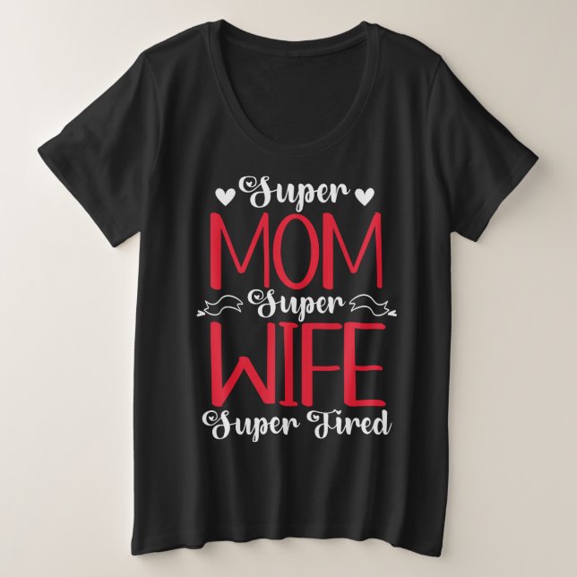 Super Mamá Super Esposa Cansada (Anverso del diseño)