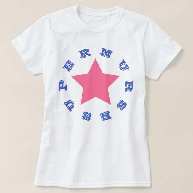 SUPER NURSE | Camiseta básica femenina de la Marin (Diseño del anverso)