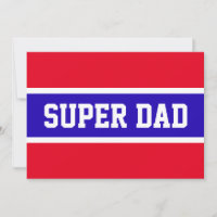 SUPER PAPÁ Deportivo Rojo Blanco Azul Rayas