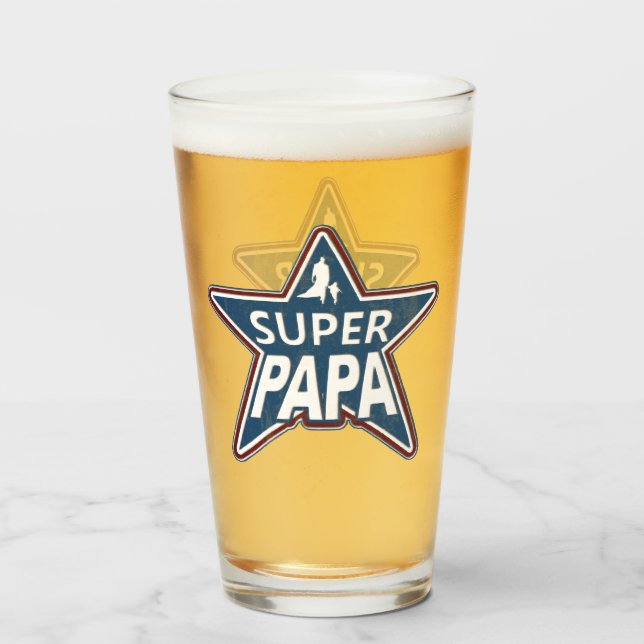 Super Papa Rojo Blanco y Azul (Reverso (lleno))