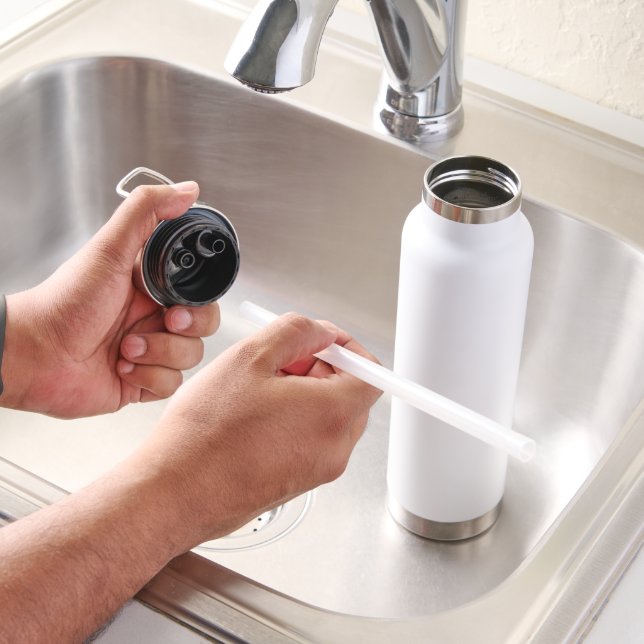 Super Pom En La Botella De Agua Del Océano (Fregadero)