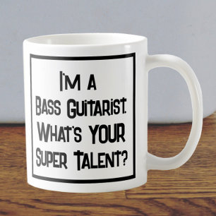 Super Talento de Bajista. Taza de Café