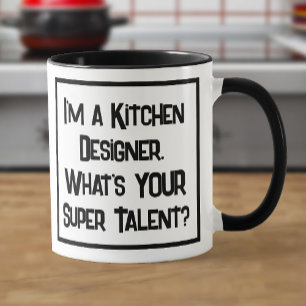 Super Talento de Diseñador de Cocina. Taza de Café