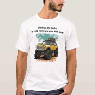 "Supera las Dudas" Camiseta Amarilla de Coche Mini