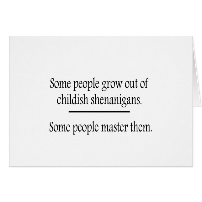 Superar a los Shenanigans infantiles (Anverso (Horizontal))