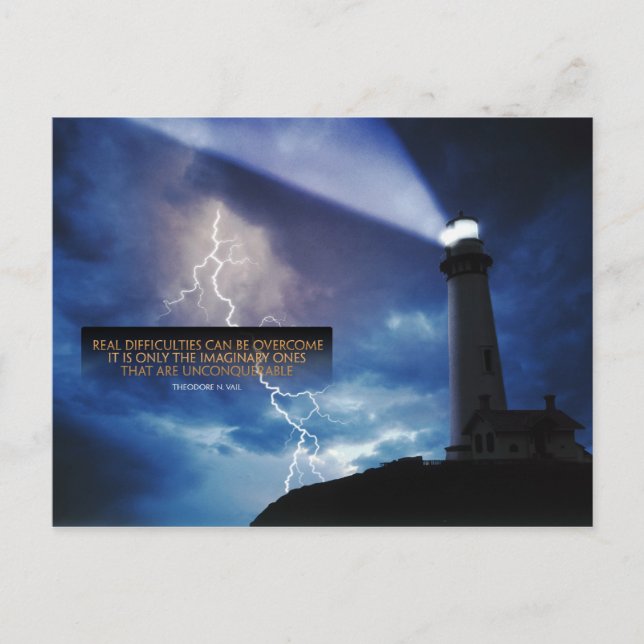 Superar las dificultades de la postal Inspiradora (Anverso)