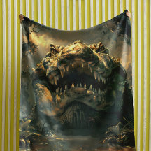Supercroc: Tapiz de pesadilla - Fierce Muro Art