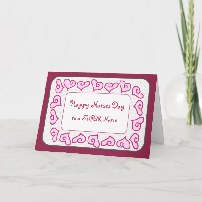 Superenfermera - Tarjeta de Personalizable del Día (Anverso)