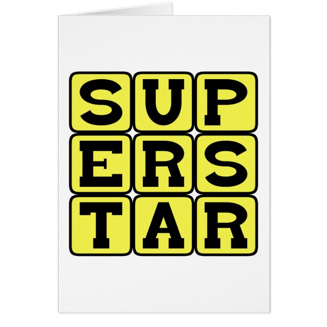 Superestrella, extremadamente famosa (Frente)