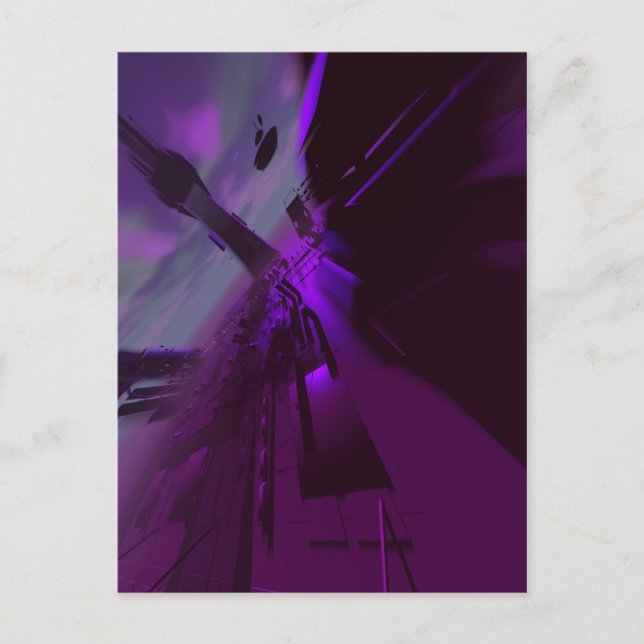 Superestructura abstracta 4 postal (Anverso)