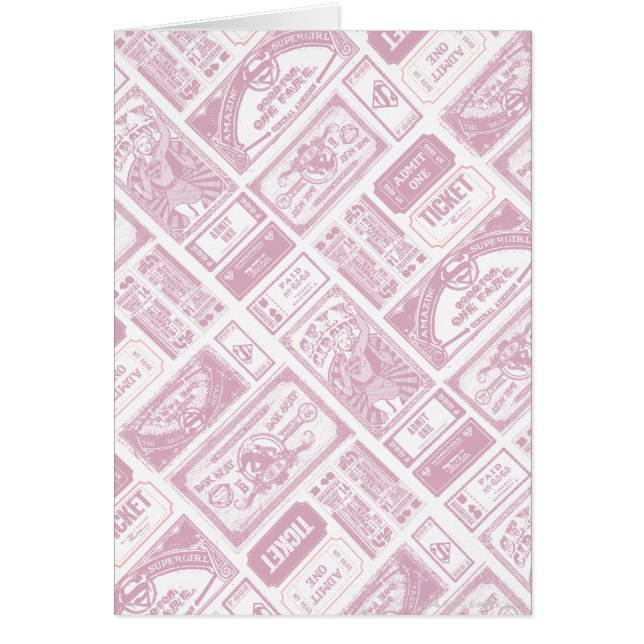 Supergirl Admitir un patrón rosado (Frente)