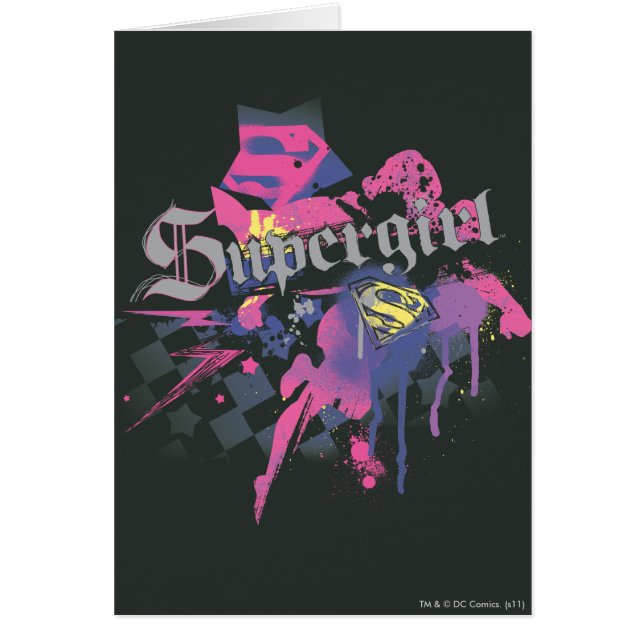 Supergirl Checkered Splatter (Frente)