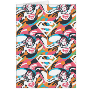 Supergirl Color Splash Swirls Patrón 4