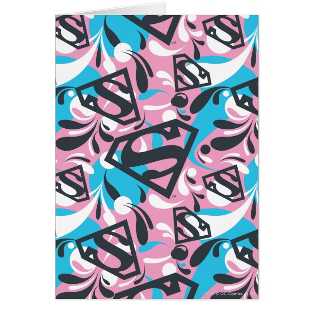 Supergirl Color Splash Swirls Patrón 6 (Frente)