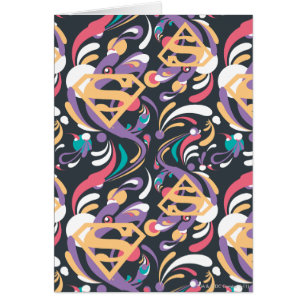 Supergirl Color Splash Swirls Pattern 8