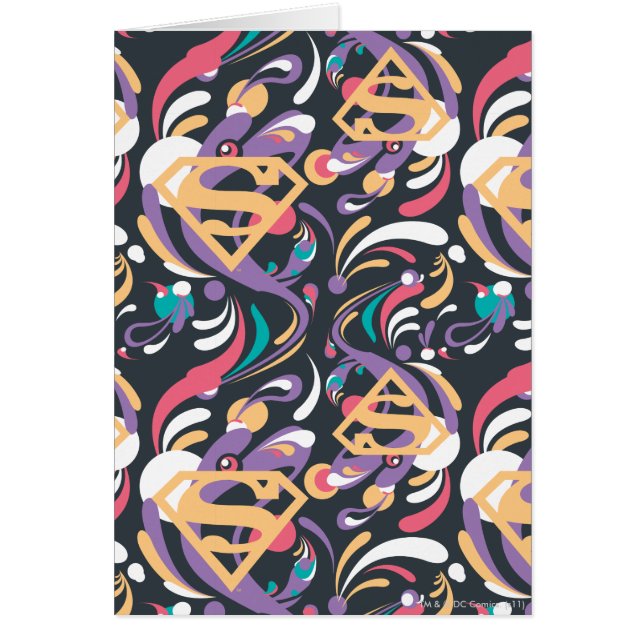 Supergirl Color Splash Swirls Pattern 8 (Frente)